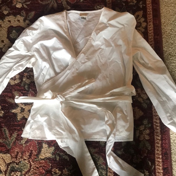 a new day Tops - A New Day white wrap shirt